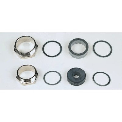 HARTING Cable Gland RS-K10D Series, Metal, Black, Size 10B, For Use With Heavy Duty Power Connectors 09000005116