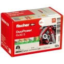 Fischer Fixings Screw Anchor Thread Size 4.5 x 40 mm, Length 30 mm, Drill Diameter 6 mm, Maximum Fixing Thickness 5 mm 535459