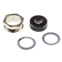HARTING Cable Gland RS-K10D Series for Heavy Duty Power Connectors 10B Size, Copper Material, Black Color, 250V 09000005013