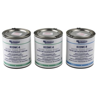 MG Chemicals Potting Compound 3 Can Kit 3 L Water Clear Two-Part Epoxy 832WC-3L