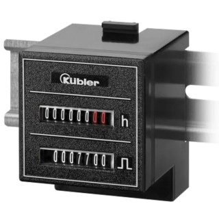 Kubler Digital Counter SHC 77, 8 Digit Display, 50 Hz, 264V AC, Screw Connection, DIN Rail Mount 3.553.401.075