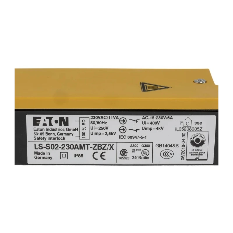 Eaton LS ZBZ/X Safety Interlock Switch Plastic Housing Magnetic Lock 106822 LS-S02-230AMT-ZBZ/X