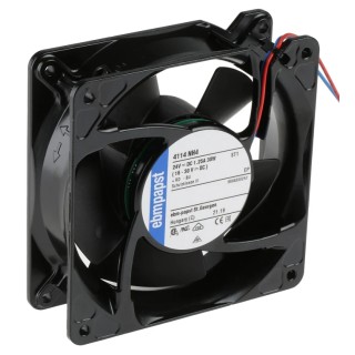 ebm-papst 4100 NH4 - S-Force Series Compact DC Axial Fan, 24V DC, 30W, 355 m³/h, IP20, Ball Bearing, 119mm x 38mm Model IP20