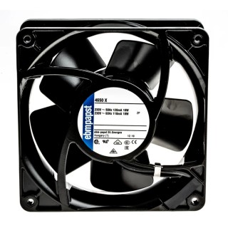 ebm-papst 4000 Series Compact AC Axial Fan, 230V AC, 19 W, 160 m³/h, IP20, 119x119x38 mm, Sleeve Bearing