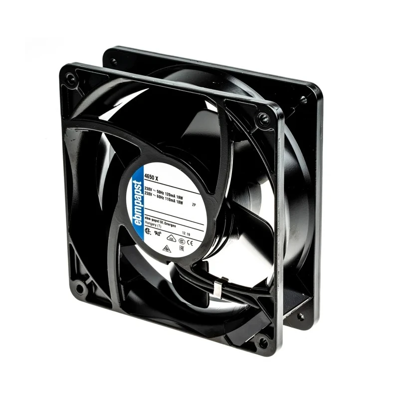 ebm-papst 4000 Series Compact AC Axial Fan, 230V AC, 19 W, 160 m³/h, IP20, 119x119x38 mm, Sleeve Bearing 