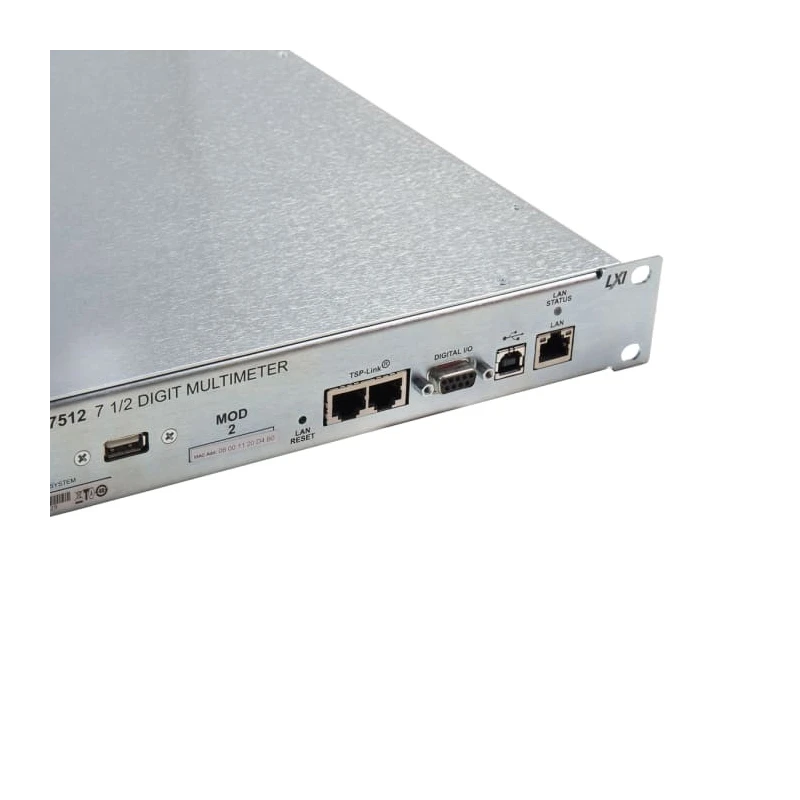 Keithley Dual Channel Rack Digital Multimeter 1kV dc, 3A dc, 7.5 Digit, Lithium Battery Powered DMM7512
