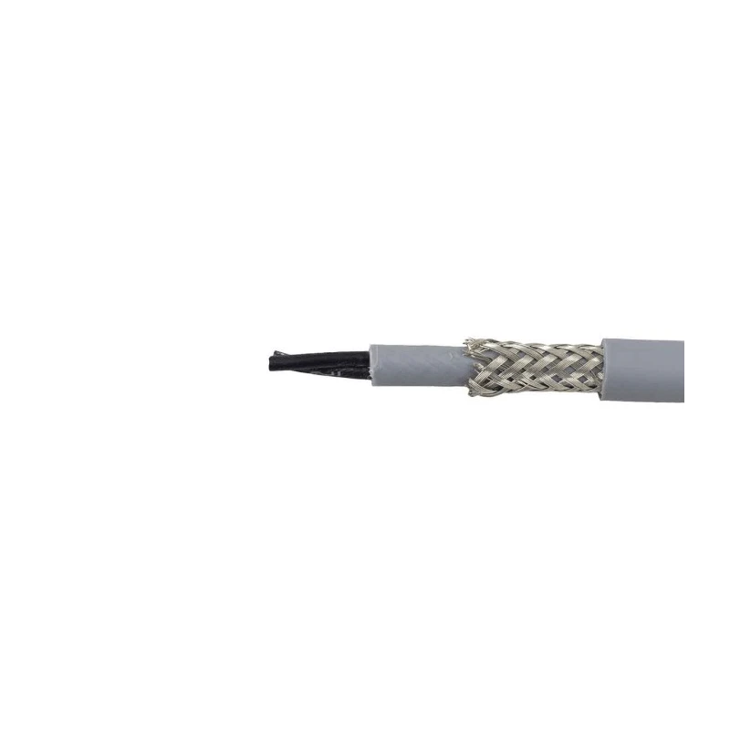 Alpha Wire Pro-Met Control Cable 2 Cores 0.5mm² Screened Transparent Polyvinyl Chloride Sheath 100 m 470025CY CL033
