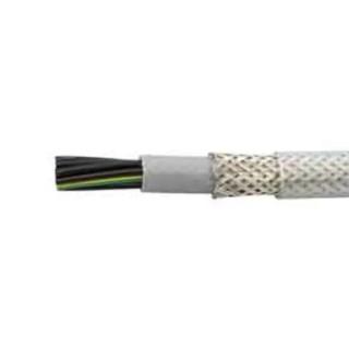 Alpha Wire Pro-Met Control Cable 7 Cores 1.5mm² Screened Transparent Polyvinyl Chloride Sheath 100 m 470715CY CL033