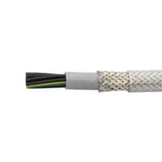 Alpha Wire Pro-Met Screened Control Cable, 5 Cores 1.5mm², Transparent Polyvinyl Chloride Sheath, 100 m 470515CY CL033