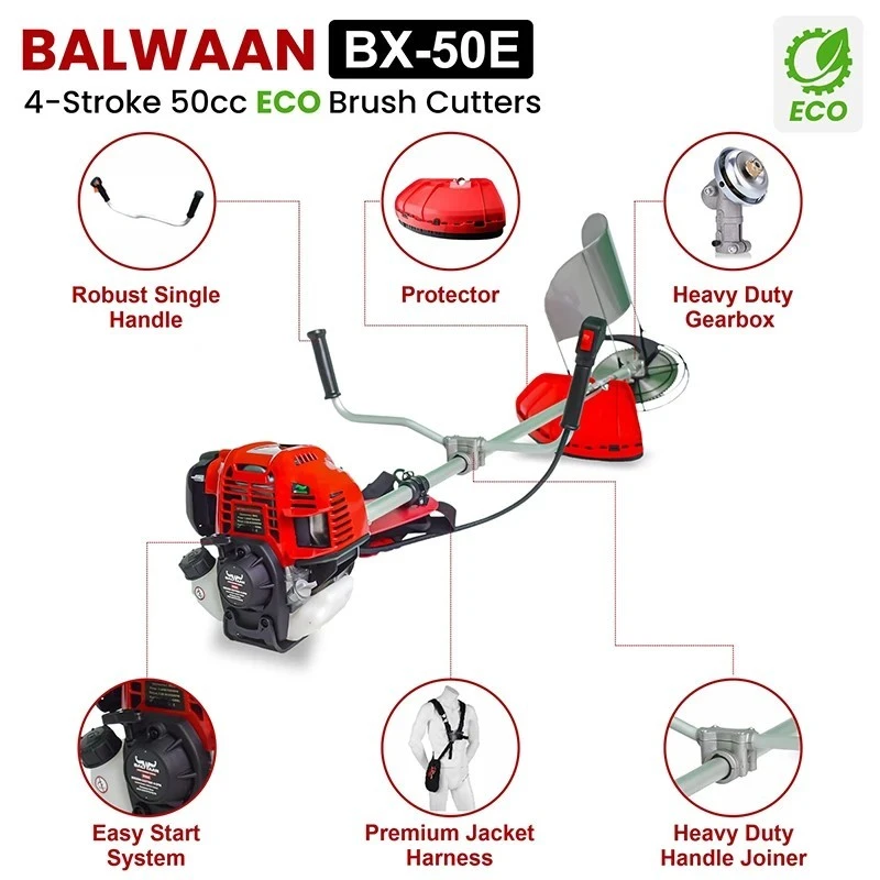 Buy Balwaan BX-50E Side Pack Grass Cutter 50cc at Best Prices