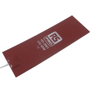 RS PRO Silicone Heater Mat, 12V DC, 60W, Rectangle 6in x 2in 181-2061