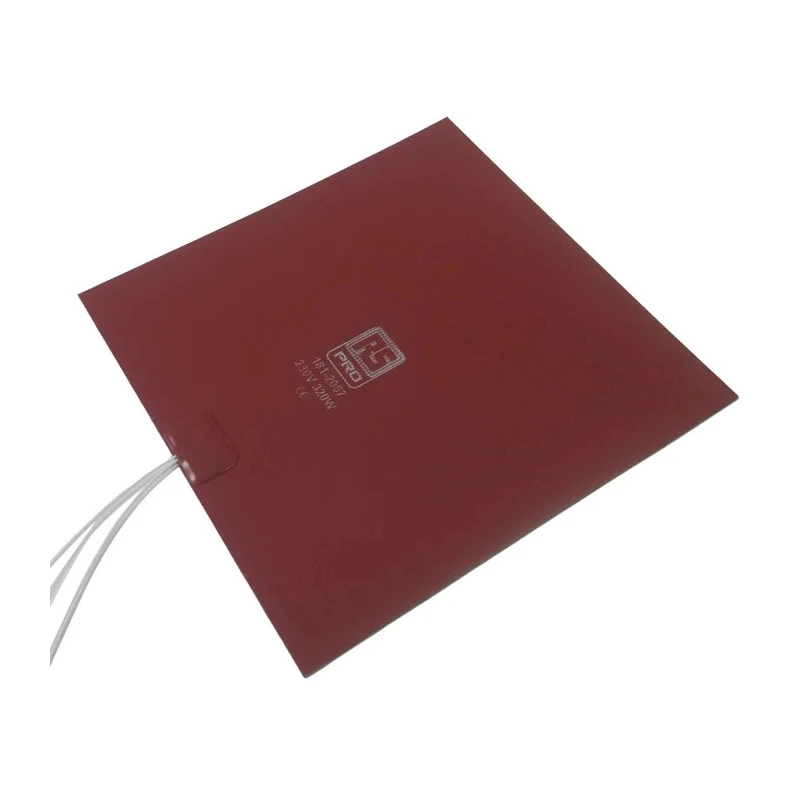 RS PRO Silicone Heater Mat Square 8 in x 8 in 230V AC 320W 180°C 181-2067