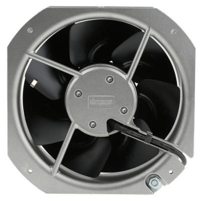 ebm-papst W2E200 Series AC Axial Fan, 230V AC, 80W Power, 880 m³/h Air Flow, 350mA Max Current, IP22, 225mm x 225mm x 80mm 