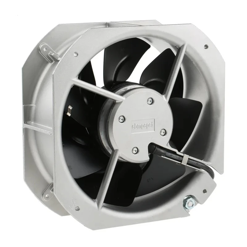 ebm-papst W2E200 Series AC Axial Fan, 230V AC, 80W Power, 880 m³/h Air Flow, 350mA Max Current, IP22, 225mm x 225mm x 80mm 