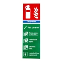 RS PRO Vinyl Fire Safety Sign with English Text List of Materials Dry Powder Use Self-Adhesive 300 x 100mm 181-2246
