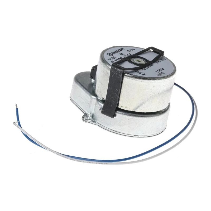 Crouzet AC Synchronous Geared Motor 3W 230V 1 Phase Panel Mount Counter Clockwise Ovoid Shaft 4mm 82334744