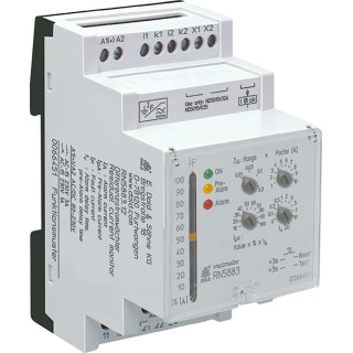 Dold Monitoring Relay 2 Phase DPDT DIN Rail 10mA to 3A 230 V AC RN5883.12/61 AC/DC24-80V 10-3000mA 0-10s