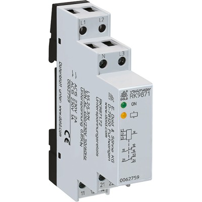 Dold 3 Phase DPDT DIN Rail Monitoring Relay RK9871.72 3/N AC400/230V 50/60Hz
