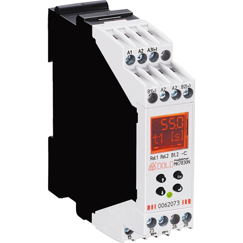 Dold Monitoring Relay DPDT DIN Rail Mount MK7830N.82PS AC/DC24V + AC230V 0.02s to MK7830N.82PS AC/DC24V + AC230V 0,02s-9999h