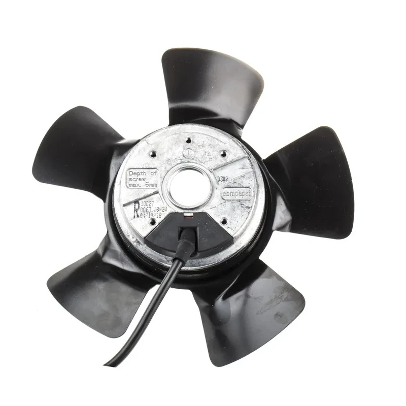 ebm-papst A Series AC Compact Axial Fan, 230V AC, 61W, 830 m³/h Airflow, IP44, Ball Bearing, 195mm x 73mm x 63mm 