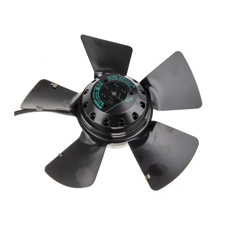 ebm-papst A Series Axial Fan 400V AC 110W 1720 m³/h Air Flow Ball Bearing IP44 250 mm Frame Size 