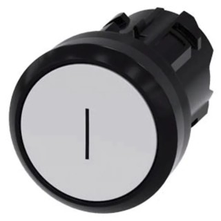 Siemens SIRIUS ACT 3SU10 Series White Momentary Push Button Switch, 22 mm Cutout, IP69K IP67 IP66 3SU1000-0AB60-0AC0