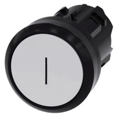 Siemens SIRIUS ACT 3SU10 Series White Momentary Push Button Switch, 22 mm Cutout, IP69K IP67 IP66 3SU1000-0AB60-0AC0