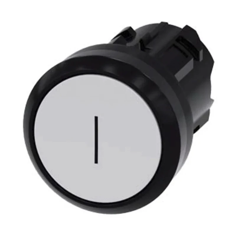 Siemens SIRIUS ACT 3SU10 Series White Momentary Push Button Switch, 22 mm Cutout, IP69K IP67 IP66 3SU1000-0AB60-0AC0