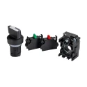 Siemens Illuminated Short Black Handle Selector Switch 2 Positions SPDT 22mm Cutout Diameter 3SU1100-2BF60-3MA0