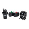 Siemens Illuminated Short Black Handle Selector Switch 2 Positions SPDT 22mm Cutout Diameter 3SU1100-2BF60-3MA0