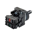 Siemens Illuminated Short Black Handle Selector Switch 2 Positions SPDT 22mm Cutout Diameter 3SU1100-2BF60-3MA0