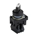 Siemens Illuminated Short Black Handle Selector Switch 2 Positions SPDT 22mm Cutout Diameter 3SU1100-2BF60-3MA0