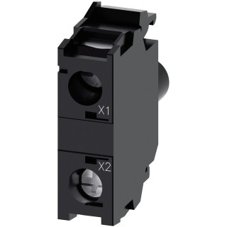 Siemens SIRIUS ACT 3SU14 Series Light Block, 110V AC, LED Blue Light, Screw Terminal 3SU1401-1BC50-1AA0