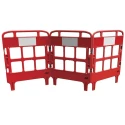 JSP Red Folding Safety Barrier, Polyethylene, 1m Height x 750mm Length KBT023-000-600