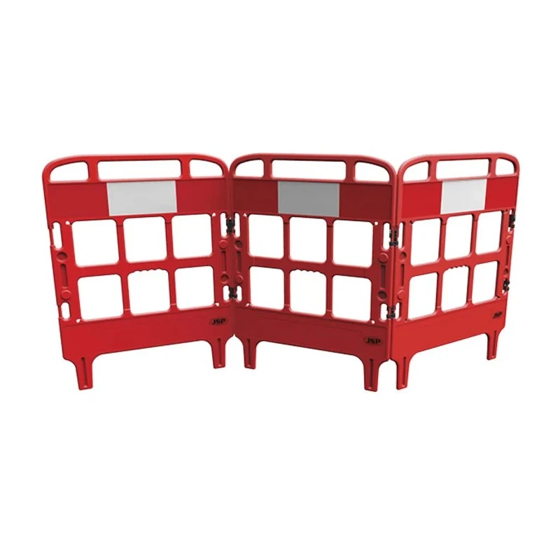 JSP Red Folding Safety Barrier, Polyethylene, 1m Height x 750mm Length KBT023-000-600