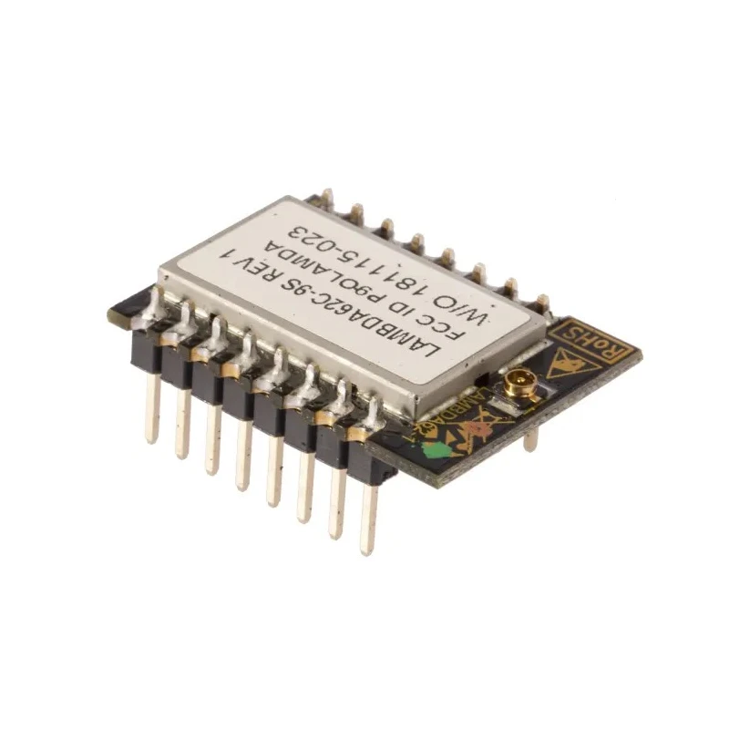RF Solutions LoRa Module 22 dBm Maximum Output Power -148 dBm Receiver Sensitivity SPI Interface 1.6V to 3.3V LAMBDA62C-9D