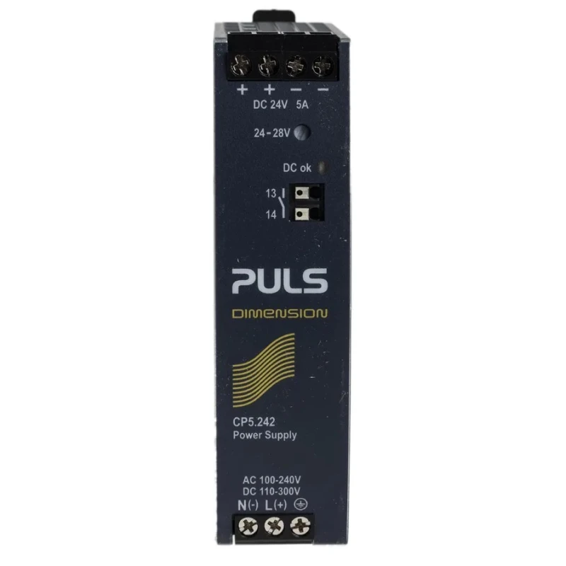 PULS CP DIN Rail Power Supply 120 W 24 V DC Output 5 A AC/DC Input 100-240 V CP5.242