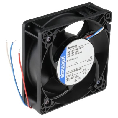 ebm-papst DV 4100 Series Axial Fan 24V DC 280 m³/h Air Flow 20.5W Power IP20 Protection 