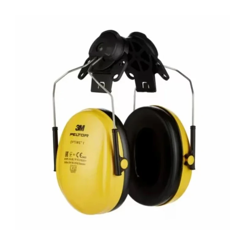 3M PELTOR OPTIME Ear Shells for Helmets, 26 dB SNR Noise Reduction, Yellow H510PHGU