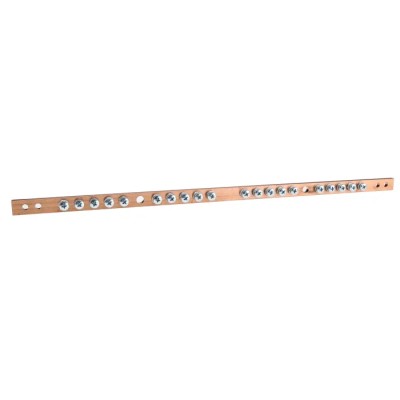 Rittal Earth Bar Electrical Grounding Bar 450 mm Length x 15 mm Width x 5 mm Height 7113000
