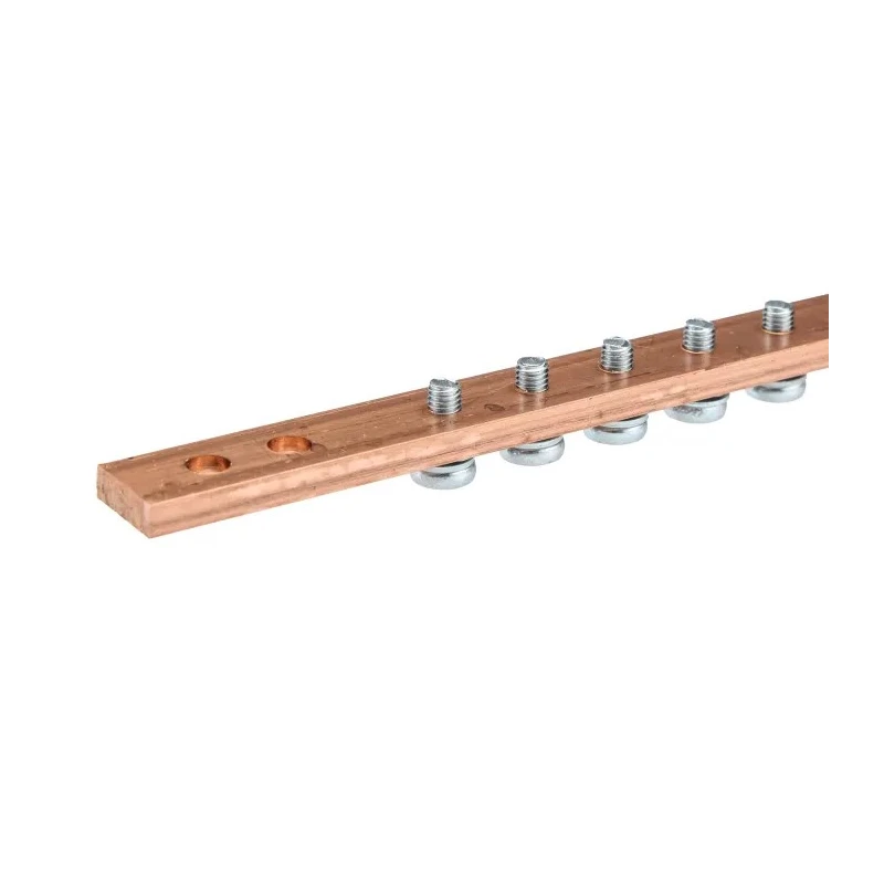 Rittal Earth Bar Electrical Grounding Bar 450 mm Length x 15 mm Width x 5 mm Height 7113000