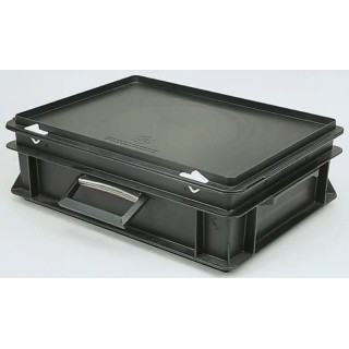UTZ Black Plastic Storage Container 120 mm x 200 mm x 300 mm 3-206K-EL