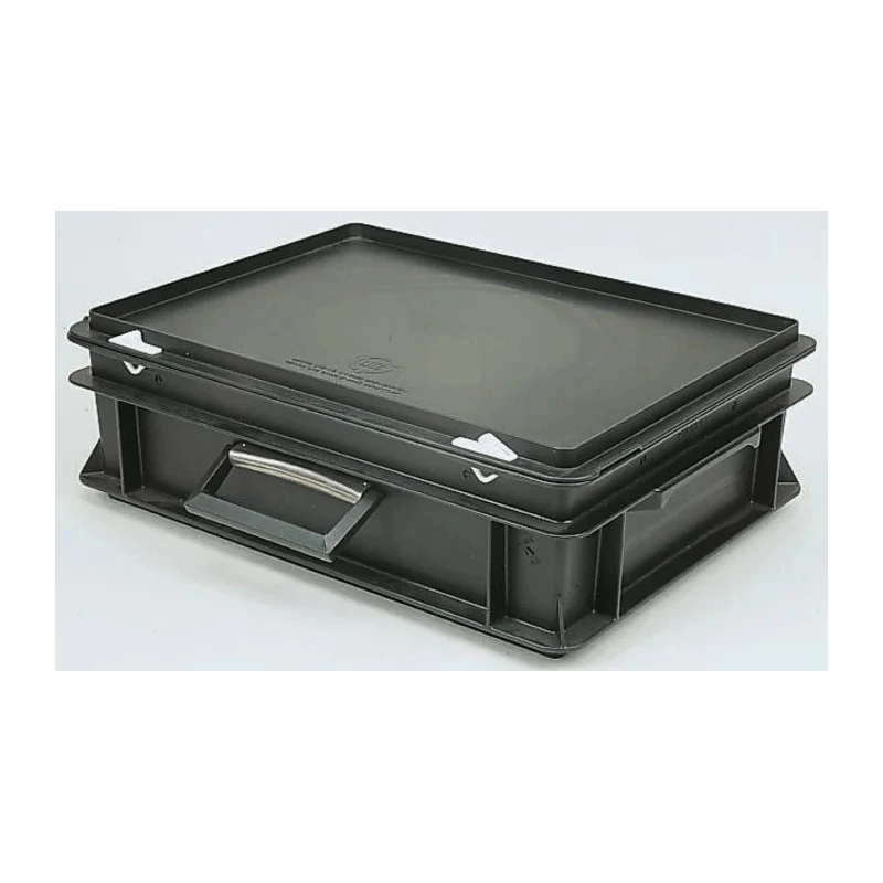 UTZ Black Plastic Storage Container 120 mm x 200 mm x 300 mm 3-206K-EL