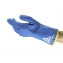 Ansell ActivArmr 97-681 Blue Polyvinyl Chloride Nylon Acrylic Work Gloves Size 9 97681090