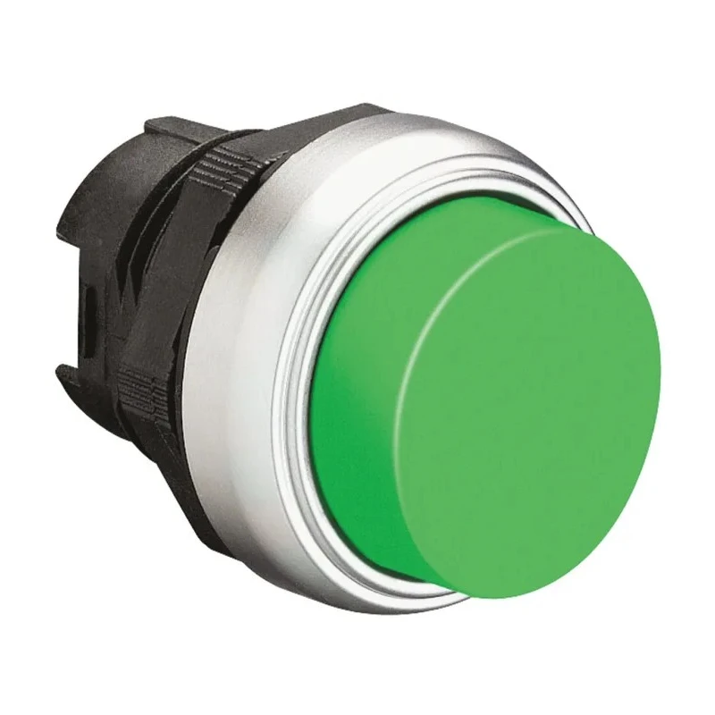 Lovato Electric Platinum Series Green Spring Return Push Button Head, 22 mm Cutout, IP66, IP67, IP69K LPCB203