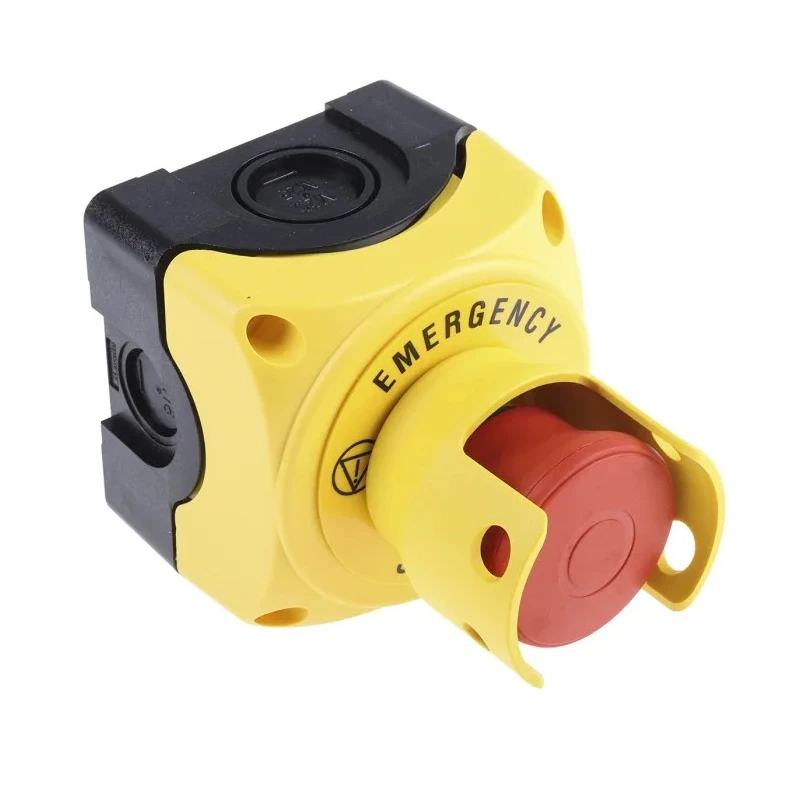 Lovato Electric Pull Release Emergency Stop Push Button, Surface Mount, 22.3 mm Cutout, 1 NC Contact, IP67 IP66 S1PY91PS