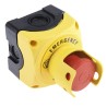 Lovato Electric Pull Release Emergency Stop Push Button, Surface Mount, 22.3 mm Cutout, 1 NC Contact, IP67 IP66 S1PY91PS