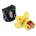 Lovato Electric Pull Release Emergency Stop Push Button, Surface Mount, 22.3 mm Cutout, 1 NC Contact, IP67 IP66 S1PY91PS