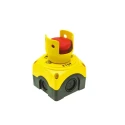Lovato Electric S1P Series Twist Release Emergency Stop Push Button Surface Mount 22.3 mm Cutout 1 NC IP66 IP67 IP69K S1PY91S
