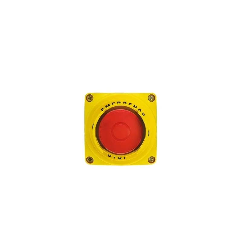 Lovato Electric S1P Series Twist Release Emergency Stop Push Button Surface Mount 22.3 mm Cutout 1 NC IP66 IP67 IP69K S1PY91S